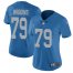 Nike Detroit Lions #79 Kenny Wiggins Blue Throwback Womens Stitched NFL Vapor Untouchable Limited Jersey