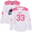 Adidas Colorado Avalanche #33 Patrick Roy White/Pink Authentic Fashion Womens Stitched NHL Jersey