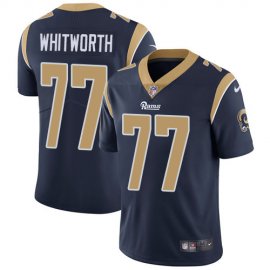 Nike Los Angeles Rams #77 Andrew Whitworth Navy Blue Team Color Youth Stitched NFL Vapor Untouchable Limited Jersey
