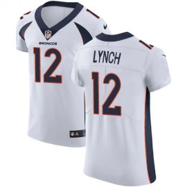 Nike Denver Broncos #12 Paxton Lynch White Mens Stitched NFL Vapor Untouchable Elite Jersey