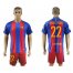 Barcelona #22 Aleix Vidal Home Soccer Club Jersey