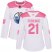 Adidas Edmonton Oilers #21 Andrew Ference White/Pink Authentic Fashion Womens Stitched NHL Jersey