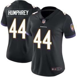 Nike Baltimore Ravens #44 Marlon Humphrey Black Alternate Womens Stitched NFL Vapor Untouchable Limited Jersey
