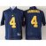 Michigan Wolverines #4 Jim Harbaugh Navy Blue Stitched NCAA Jersey
