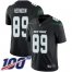 Nike New York Jets #89 Chris Herndon Black Alternate Mens Stitched NFL 100th Season Vapor Limited Jersey