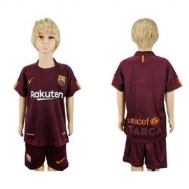 Barcelona Blank Sec Away Kid Soccer Club Jersey