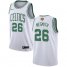 Nike Boston Celtics #26 Aaron Nesmith White 2022 NBA Finals Swingman Association Edition Jersey Mens