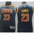 Youth Cavaliers #23 LeBron James Dark Blue The Finals Patch NBA Jersey