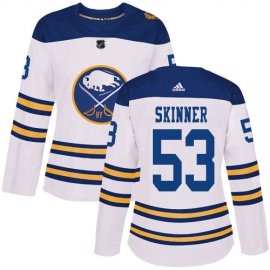 Adidas Buffalo Sabres #53 Jeff Skinner White Authentic 2018 Winter Classic Womens Stitched NHL Jersey