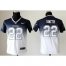 Nike Dallas Cowboys #22 Emmitt Smith Navy Blue/White Youth Stitched NFL Elite Fadeaway Fashion Jersey