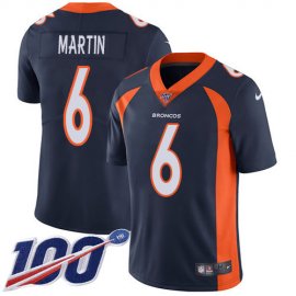 Nike Denver Broncos #6 Sam Martin Navy Blue Alternate Mens Stitched NFL 100th Season Vapor Untouchable Limited Jersey