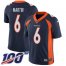 Nike Denver Broncos #6 Sam Martin Navy Blue Alternate Mens Stitched NFL 100th Season Vapor Untouchable Limited Jersey
