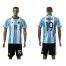 Argentina #19 Banega Home Soccer Country Jersey