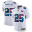 Kansas City Chiefs #25 Clyde Edwards-Helaire Mens White Nike Multi-Color 2020 NFL Crucial Catch Limited NFL Jersey