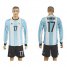 Argentina #17 Otamendi Home Long Sleeves Soccer Country Jersey
