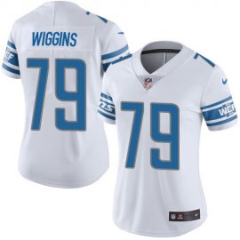 Nike Detroit Lions #79 Kenny Wiggins White Womens Stitched NFL Vapor Untouchable Limited Jersey
