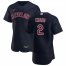 Cleveland Indians #2 Yu Chang Mens Nike Navy Alternate 2020 Authentic Player MLB Jersey