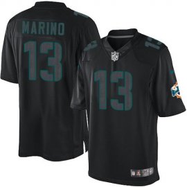 Nike Miami Dolphins #13 Dan Marino Black Mens Stitched NFL Impact Limited Jersey