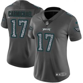 Nike Philadelphia Eagles #17 Harold Carmichael Gray Static Womens Stitched NFL Vapor Untouchable Limited Jersey