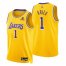 Nike Los Angeles Lakers #1 Trevor Ariza Gold Mens 2021-22 NBA 75th Anniversary Diamond Swingman Jersey – Icon Edition Mens