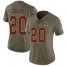 Nike Washington Football Team #20 Landon Collins Olive Womens Stitched NFL Limited 2017 Salute to Service Jersey