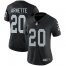 Nike Las Vegas Raiders #20 Damon Arnette Black Team Color Womens Stitched NFL Vapor Untouchable Limited Jersey