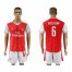 Arsenal #6 Koscielny Champions League Home Soccer Club Jersey