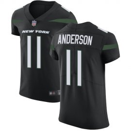 Nike New York Jets #11 Robby Anderson Black Alternate Mens Stitched NFL Vapor Untouchable Elite Jersey