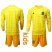Spain Blank Yellow Long Sleeves Goalkeeper Kid Soccer Country Jersey