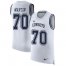 Nike Dallas Cowboys #70 Zack Martin White Mens Stitched NFL Limited Rush Tank Top Jersey