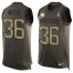 Nike Pittsburgh Steelers #36 Jerome Bettis Green Mens Stitched NFL Limited Salute To Service Tank Top Jersey