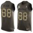Nike Miami Dolphins #88 Mike Gesicki Green Mens Stitched NFL Limited Salute To Service Tank Top Jersey
