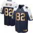 Nike Dallas Cowboys #82 Jason Witten Navy Blue Thanksgiving Throwback Youth Stitched NFL Elite Gold Jersey