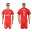 Real Madrid #1 Navas Red Goalkeeper Soccer Club Jersey