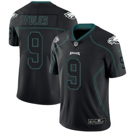 Nike Philadelphia Eagles #9 Nick Foles Lights Out Black Mens Stitched NFL Limited Rush Jersey