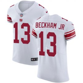 Nike New York Giants #13 Odell Beckham Jr White Mens Stitched NFL Vapor Untouchable Elite Jersey