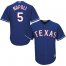Texas Rangers #5 Mike Napoli Blue Cool Base Stitched Youth MLB Jersey