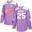 Adidas Detroit Red Wings #25 Mike Green Purple Authentic Fights Cancer Stitched NHL Jersey