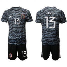 Mexico #13 G.Ochoa Black Goalkeeper Soccer Country Jersey
