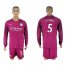 Manchester City #5 Stones Away Long Sleeves Soccer Club Jersey