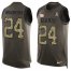 Nike New York Giants #24 James Bradberry Green Mens Stitched NFL Limited Salute To Service Tank Top Jersey