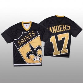 NFL New Orleans New Orleans Saints #17 Emmanuel Sanders Black Mens Mitchell & Nell Big Face Fashion Limited NFL Jersey