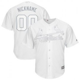 St. Louis Cardinals Majestic 2019 Players Weekend Cool Base Roster Custom Jersey White