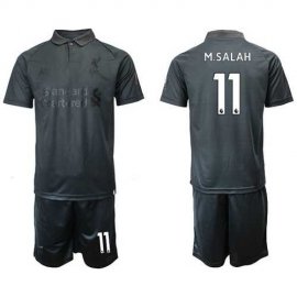 Liverpool #11 M.Salah Black Soccer Club Jersey