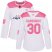 Adidas Washington Capitals #30 Ilya Samsonov White/Pink Authentic Fashion Womens Stitched NHL Jersey