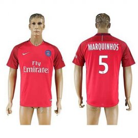 Paris Saint-Germain #5 Marquinhos Red Soccer Club Jersey
