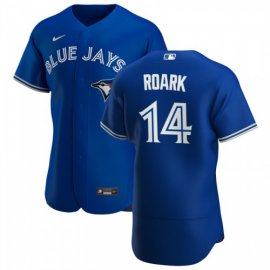 Toronto Blue Jays #14 Tanner Roark Mens Nike Royal Alternate 2020 Authentic Player MLB Jersey