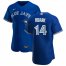 Toronto Blue Jays #14 Tanner Roark Mens Nike Royal Alternate 2020 Authentic Player MLB Jersey