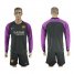 Barcelona Blank Black Goalkeeper Long Sleeves Soccer Club Jersey