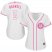 Houston Astros #5 Jeff Bagwell White/Pink Fashion Womens Stitched MLB Jersey